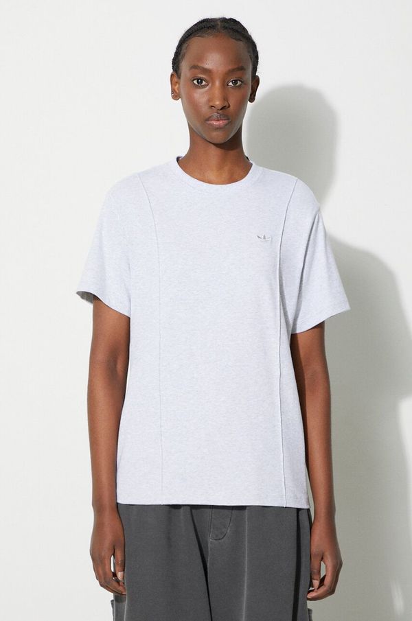 adidas Originals Majica kratkih rukava adidas Originals Premium Essentials Tee za žene, boja: siva, IK5776
