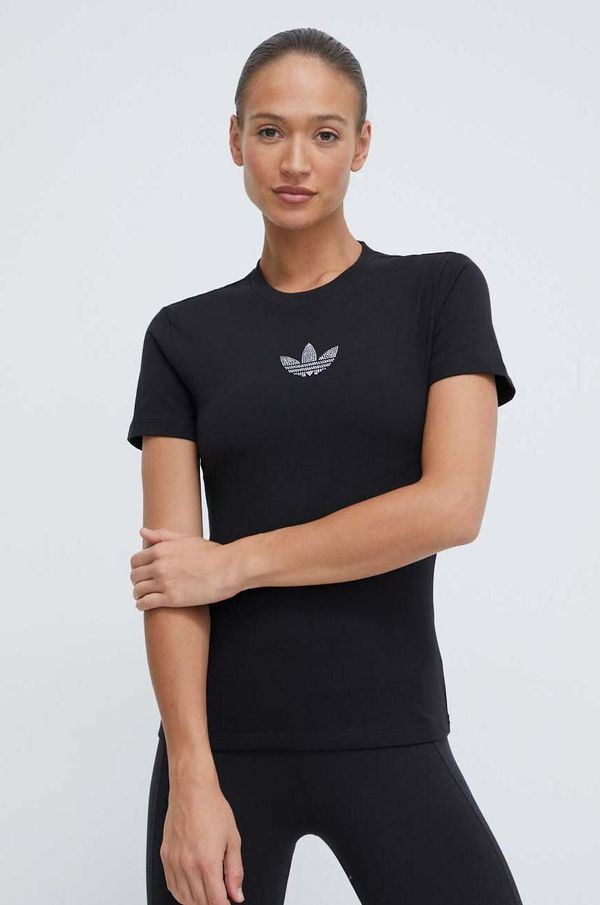 adidas Originals Majica kratkih rukava adidas Originals za žene, boja: crna