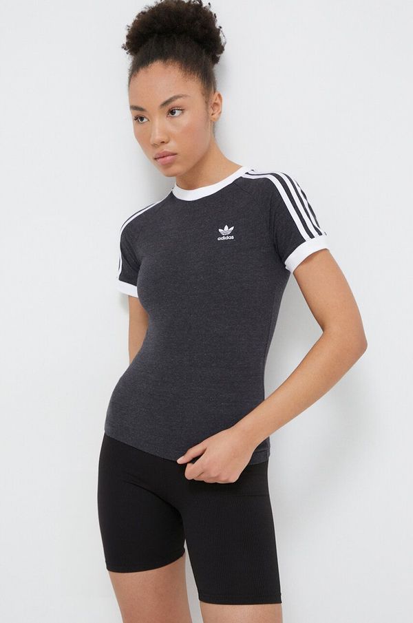 adidas Originals Majica kratkih rukava adidas Originals za žene, boja: siva