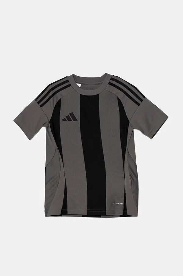 adidas Performance Majica kratkih rukava adidas Performance STRIPED 24SYY boja: siva, s uzorkom, IW2132