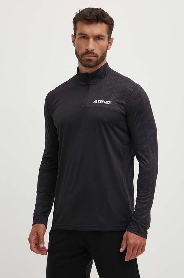 adidas TERREX Majica kratkih rukava adidas TERREX OUTDOOR za muškarce, boja: crna, s tiskom, HT9501