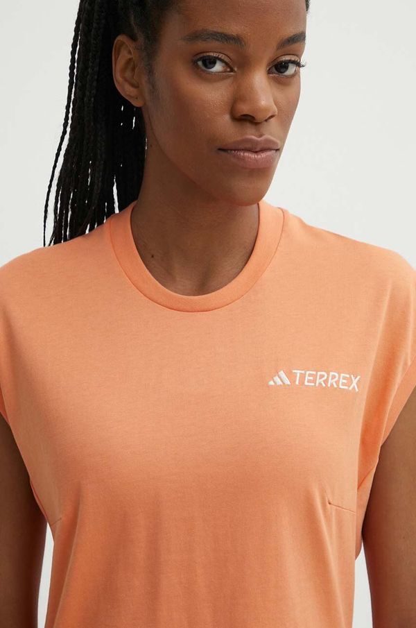 adidas TERREX Majica kratkih rukava adidas TERREX Xploric Logo za žene, boja: narančasta, IN4622