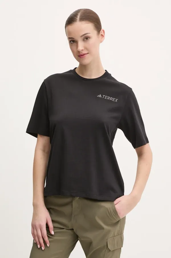 adidas TERREX Majica kratkih rukava adidas TERREX Xploric za žene, boja: crna, JF4464