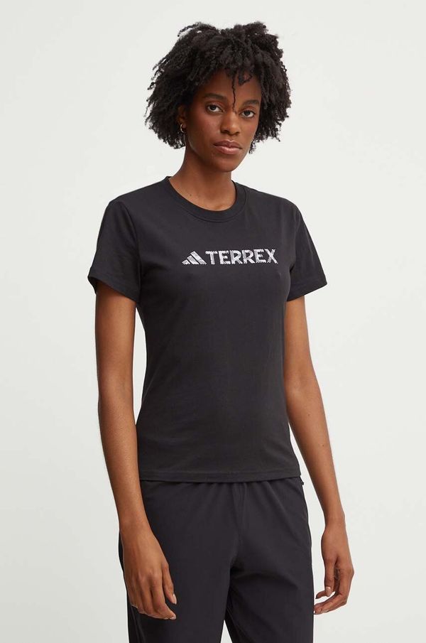 adidas TERREX Majica kratkih rukava adidas TERREX za žene, boja: crna, HZ1392