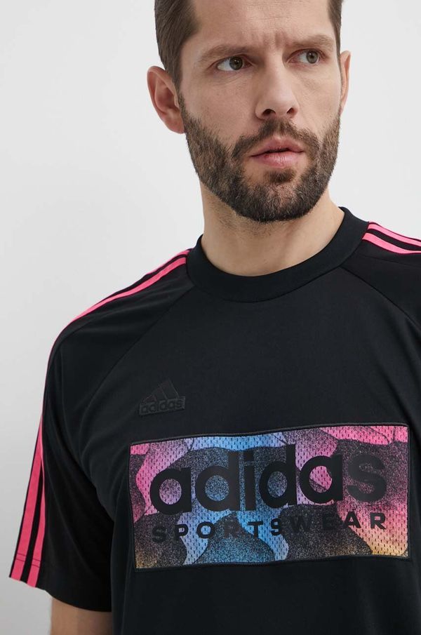 adidas Majica kratkih rukava adidas TIRO za muškarce, boja: crna, s aplikacijom, IP3781