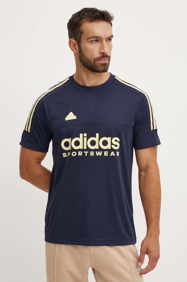adidas Majica kratkih rukava adidas Tiro za muškarce, boja: tamno plava, s tiskom, IW5960