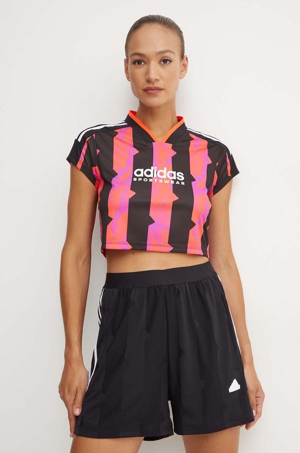 adidas Majica kratkih rukava adidas Tiro za žene, boja: crna, IX3517