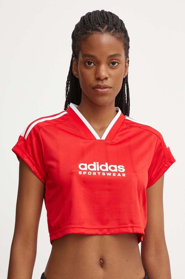 adidas Majica kratkih rukava adidas Tiro za žene, boja: crvena, IZ2084