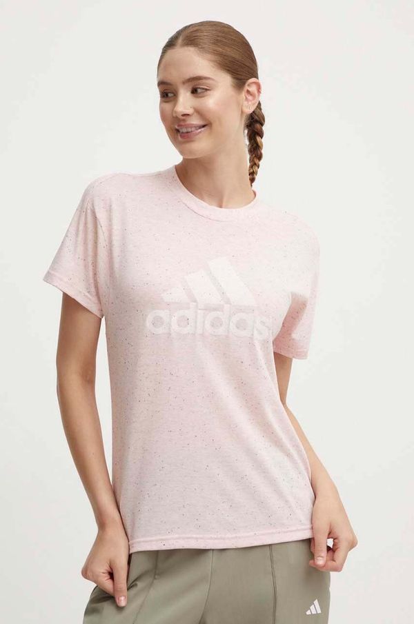 adidas Majica kratkih rukava adidas za žene, boja: ružičasta, IW7720