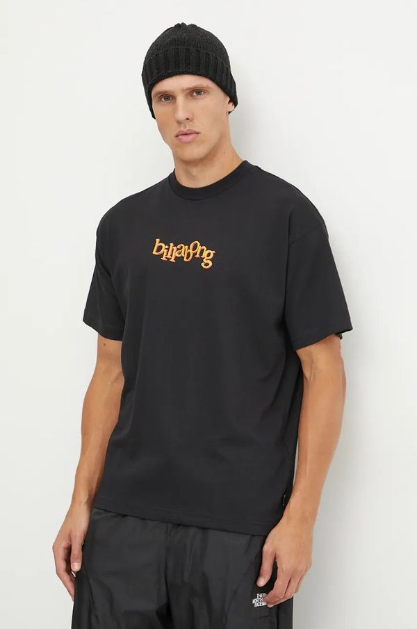 Billabong Majica kratkih rukava Billabong Otis Ninetees za muškarce, boja: crna, s tiskom, UBYZT00641