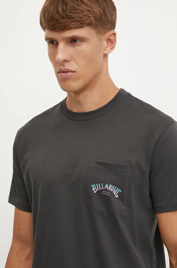 Billabong Majica kratkih rukava Billabong Stacked Arch za muškarce, boja: crna, s tiskom, EBYZT00175