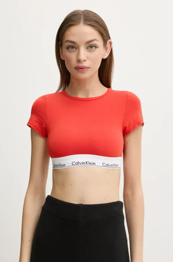 Calvin Klein Underwear Majica kratkih rukava Calvin Klein Underwear za žene, boja: crvena, LV00QF7213
