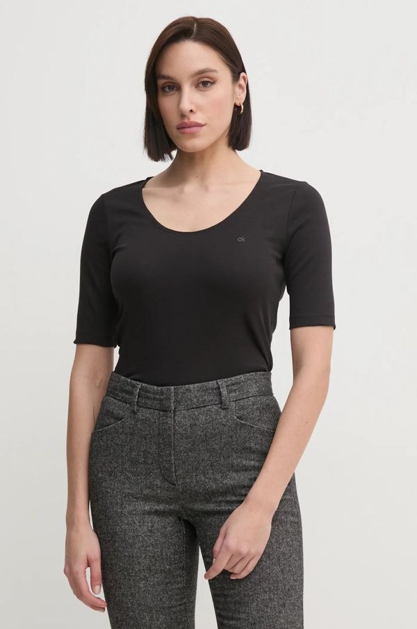 Calvin Klein Majica kratkih rukava Calvin Klein za žene, boja: crna, K20K208050