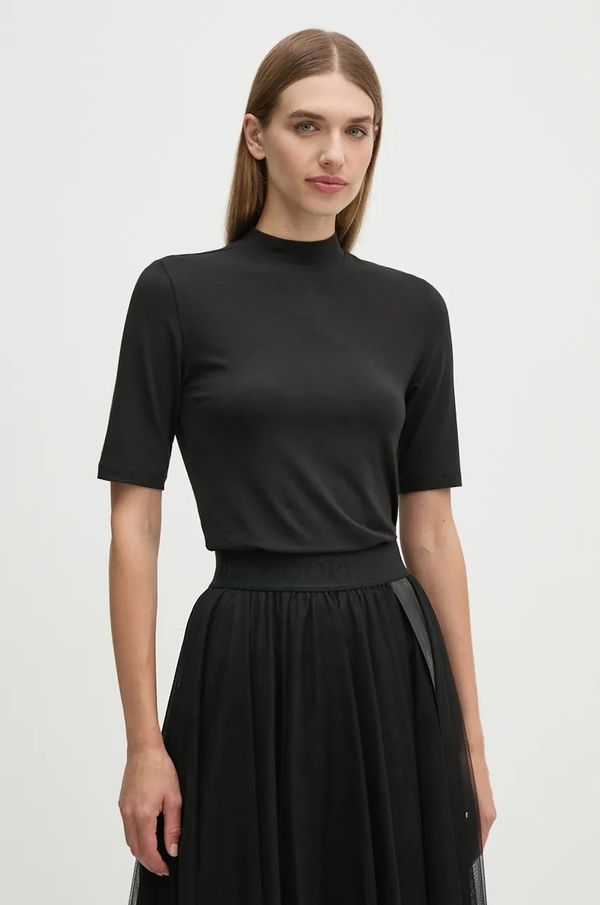Calvin Klein Majica kratkih rukava Calvin Klein za žene, boja: crna, s poludolčevitom, K20K207744