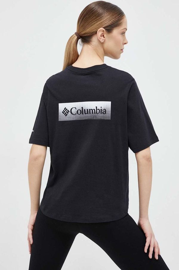 Columbia Majica kratkih rukava Columbia North Cascades za žene, boja: crna