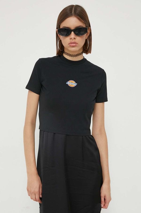 Dickies Majica kratkih rukava Dickies za žene, boja: crna