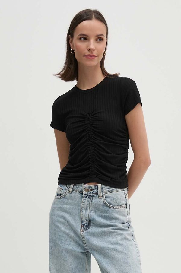 DKNY Majica kratkih rukava Dkny boja: crna, DJ4T1038