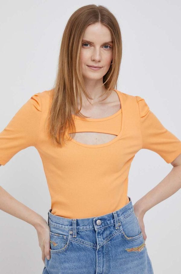 DKNY Majica kratkih rukava Dkny boja: narančasta