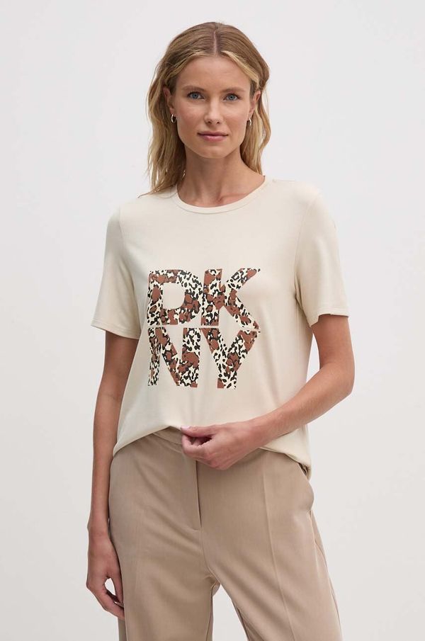 DKNY Majica kratkih rukava Dkny za žene, boja: bež, D2G4A174
