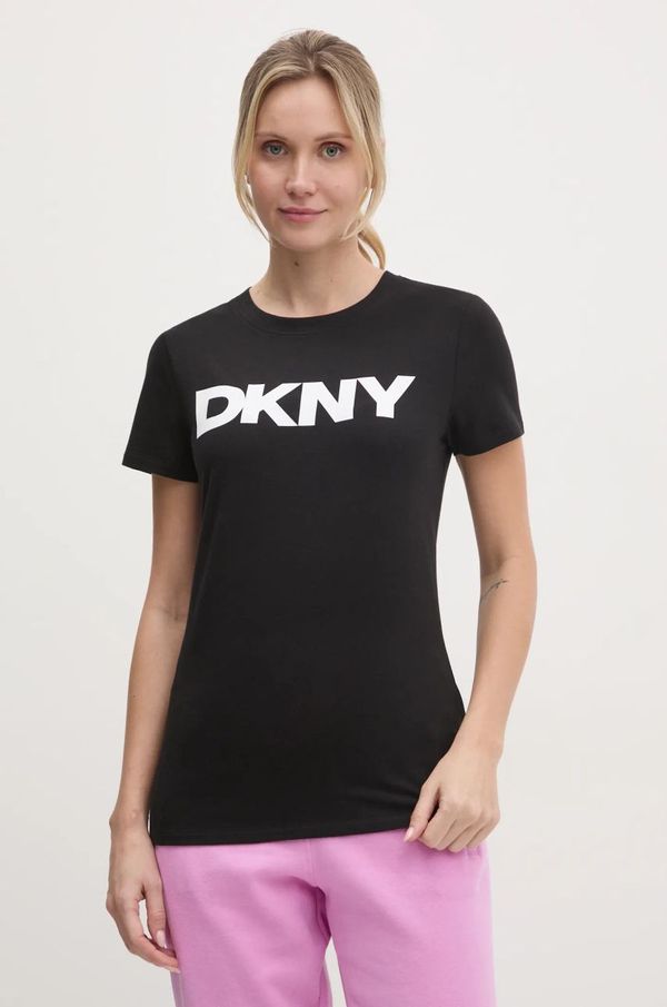 DKNY Majica kratkih rukava Dkny za žene, boja: crna, DP5T9923