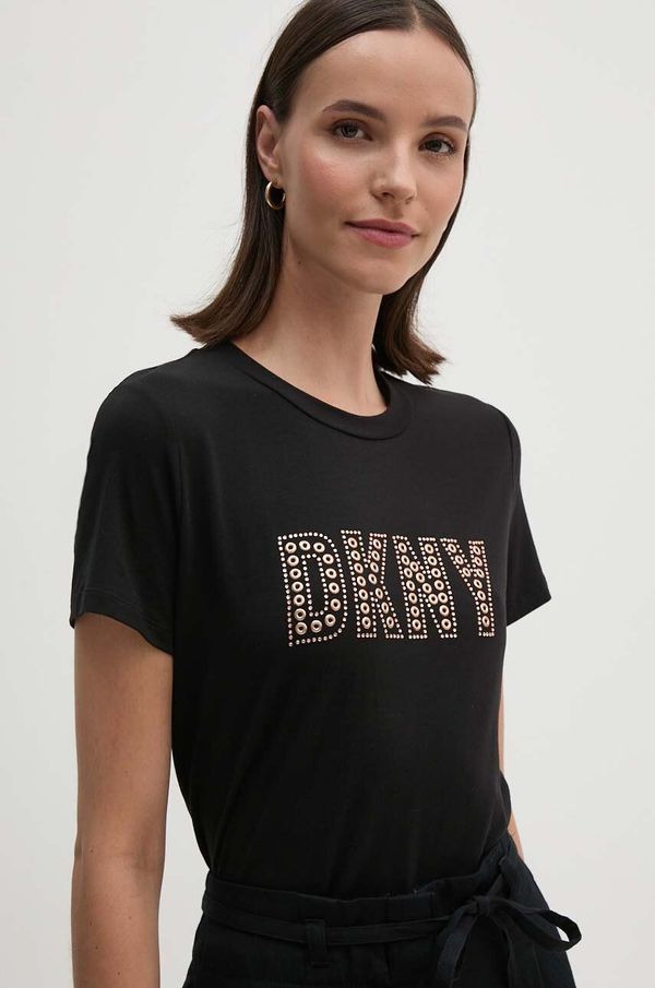 DKNY Majica kratkih rukava Dkny za žene, boja: crna, P4EHFWNA
