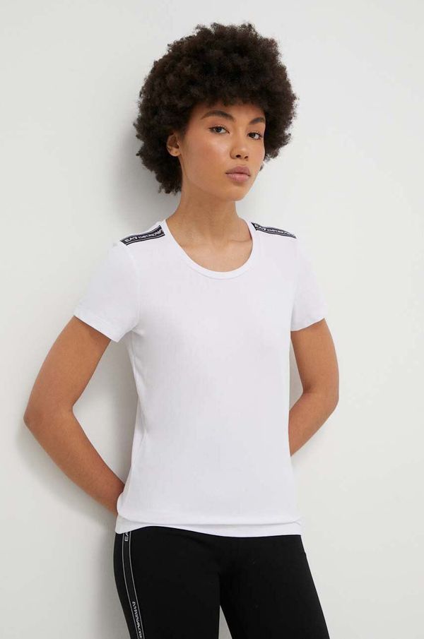 EA7 Emporio Armani Majica kratkih rukava EA7 Emporio Armani za žene, boja: bijela