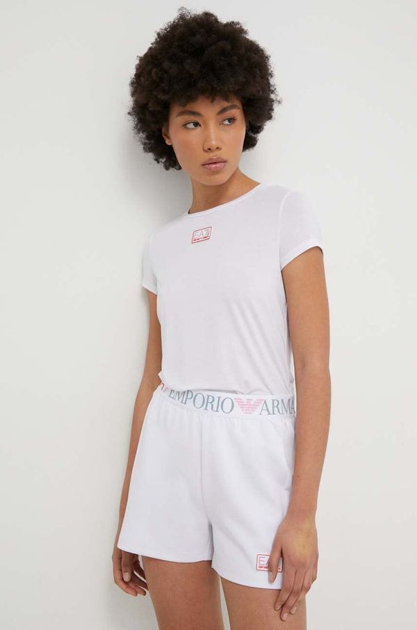 EA7 Emporio Armani Majica kratkih rukava EA7 Emporio Armani za žene, boja: bijela