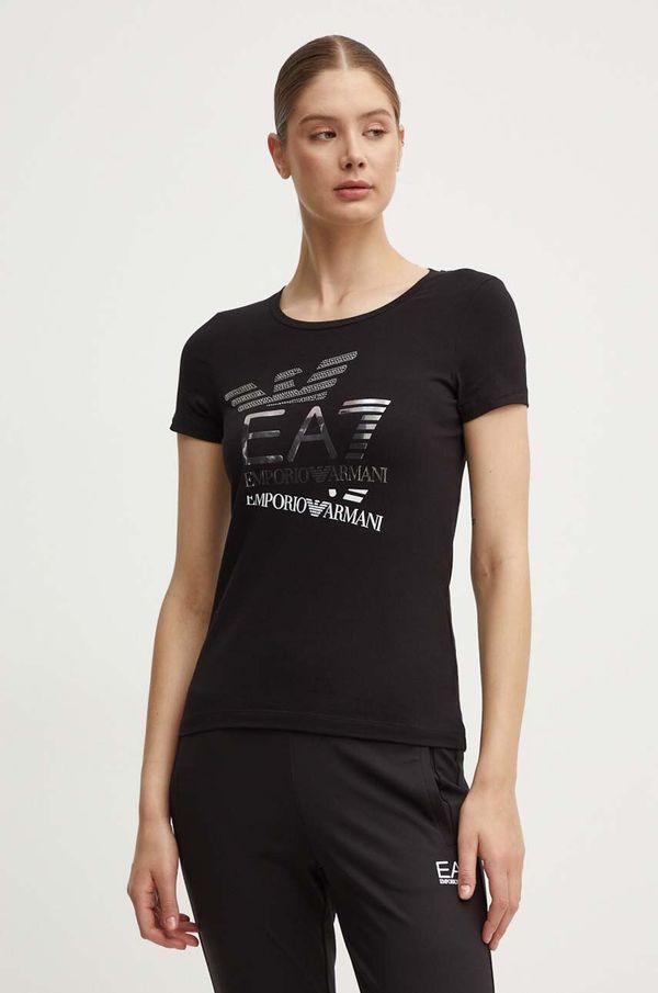 EA7 Emporio Armani Majica kratkih rukava EA7 Emporio Armani za žene, boja: crna, TJQCZ.6DTT17