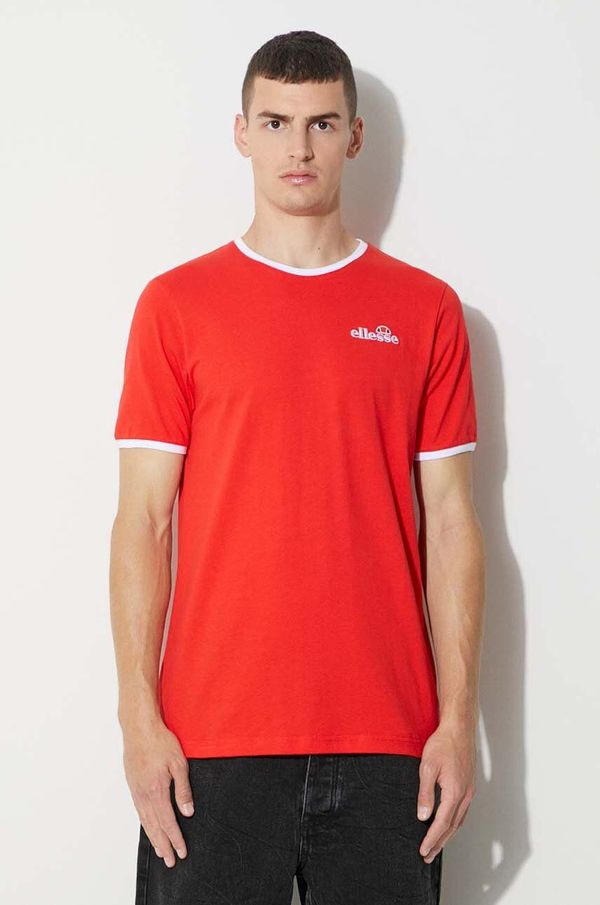 Ellesse Majica kratkih rukava Ellesse za muškarce, boja: crna, s uzorkom, SHL10164-BLACK