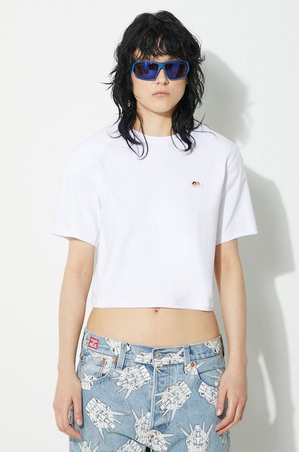 Fiorucci Majica kratkih rukava Fiorucci Angel Patch Padded Cropped T-Shirt za žene, boja: bijela, M01FPTSH095CJ03WH01