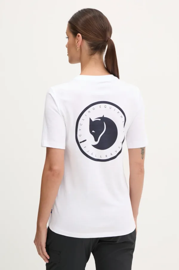 Fjallraven Majica kratkih rukava Fjallraven Hoja za žene, boja: bijela, F14600204