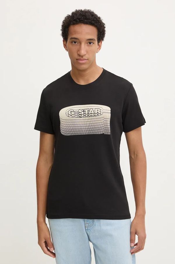 G-Star Raw Majica kratkih rukava G-Star Raw za muškarce, boja: crna, s tiskom, D25092-C812