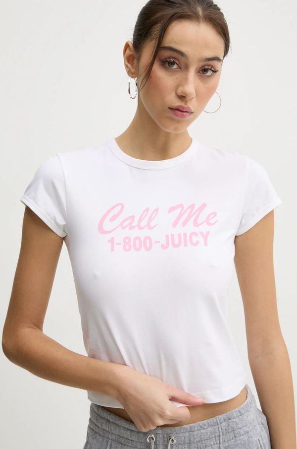 Juicy Couture Majica kratkih rukava Juicy Couture za žene, boja: bež, JCGCT125020