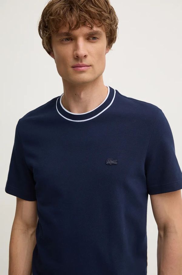 Lacoste Majica kratkih rukava Lacoste za muškarce, boja: tamno plava, bez uzorka, TH8174