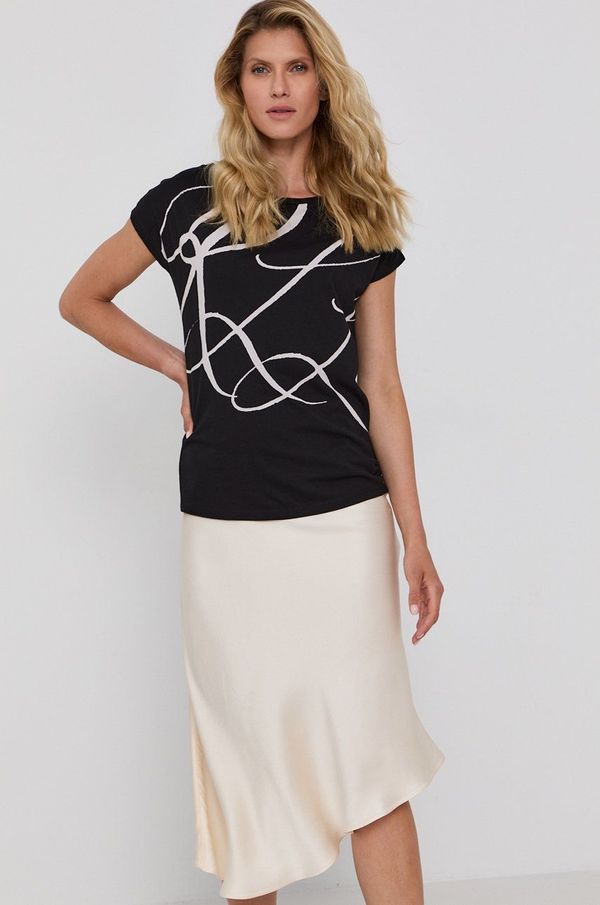 Lauren Ralph Lauren Majica kratkih rukava Lauren Ralph Lauren za žene, boja: crna, 200748765002