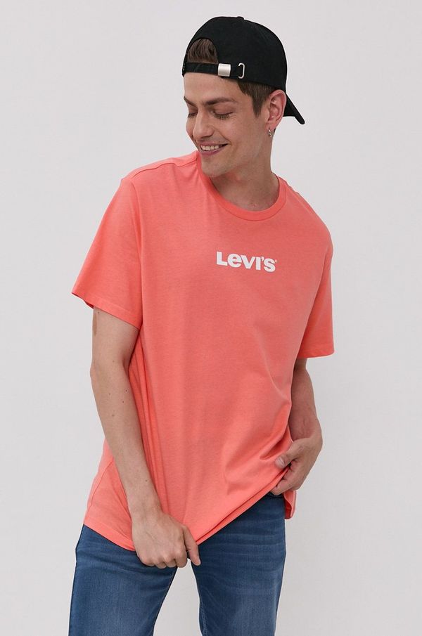Levi's Majica kratkih rukava Levi's za muškarce, boja: narančasta