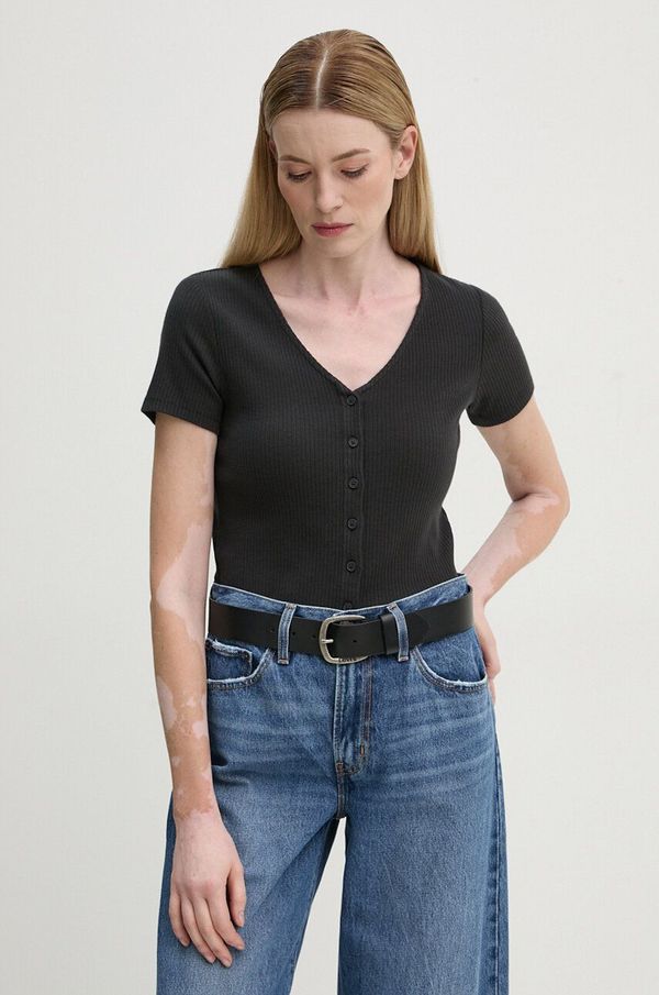Levi's Majica kratkih rukava Levi's za žene, boja: crna, A8782