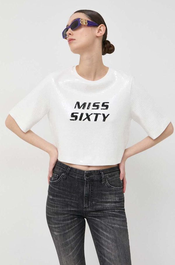 Miss Sixty Majica kratkih rukava Miss Sixty za žene, boja: bijela