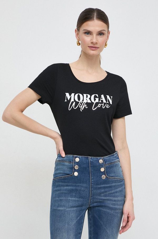 Morgan Majica kratkih rukava Morgan DUNE za žene, boja: crna, DUNE