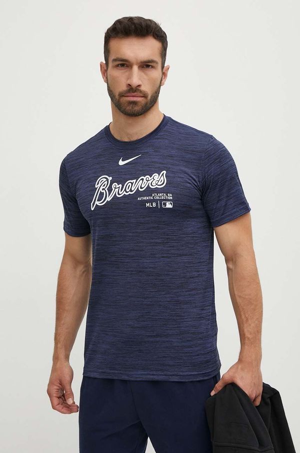 Nike Majica kratkih rukava Nike Atlanta Braves za muškarce, boja: tamno plava, s tiskom