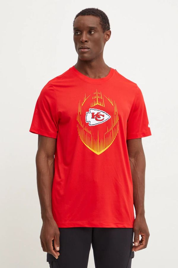 Nike Majica kratkih rukava Nike Kansas City Chiefs za muškarce, boja: crvena, s tiskom, NKGK-65N-7G-JKV