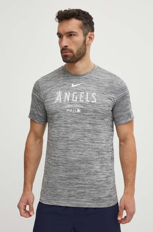 Nike Majica kratkih rukava Nike Los Angeles Angels za muškarce, boja: siva, s tiskom