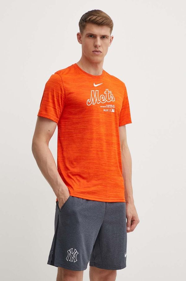 Nike Majica kratkih rukava Nike New York Mets za muškarce, boja: narančasta, s tiskom