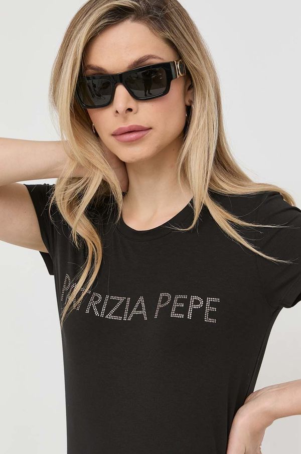 Patrizia Pepe Majica kratkih rukava Patrizia Pepe za žene, boja: crna