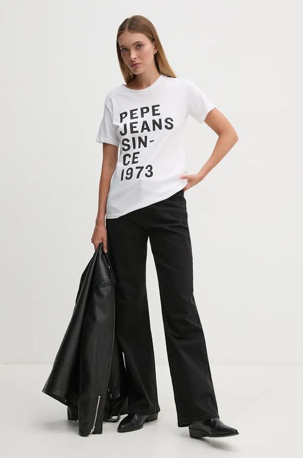 Pepe Jeans Majica kratkih rukava Pepe Jeans GIO za žene, boja: bijela, PL505962
