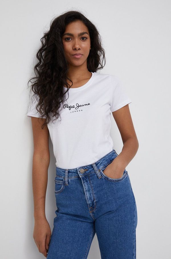 Pepe Jeans Majica kratkih rukava Pepe Jeans New Virginia Ss N za žene, boja: bijela