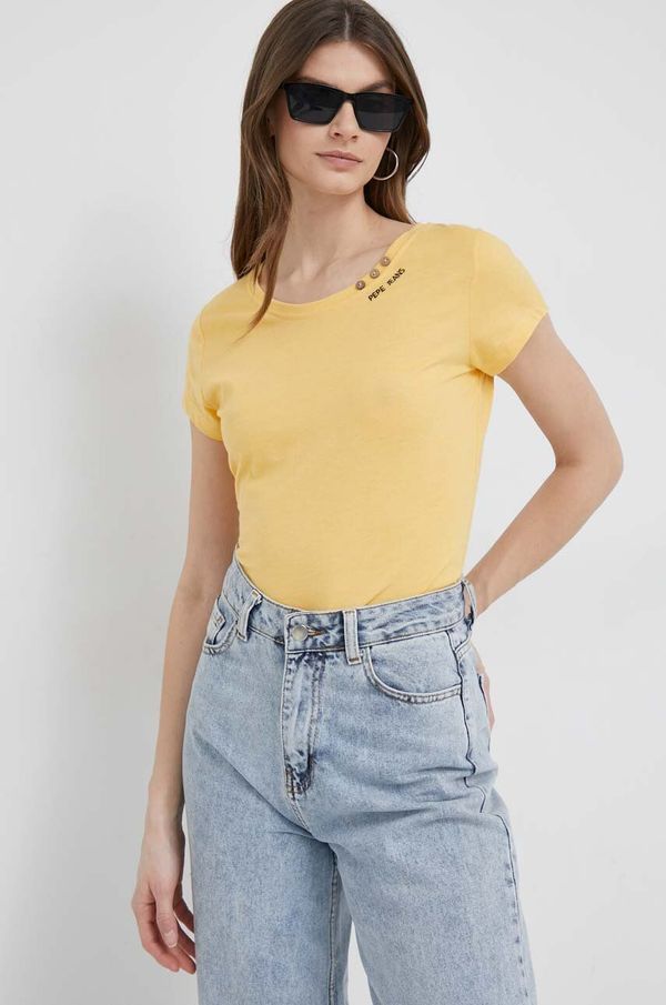 Pepe Jeans Majica kratkih rukava Pepe Jeans Ragy za žene, boja: žuta