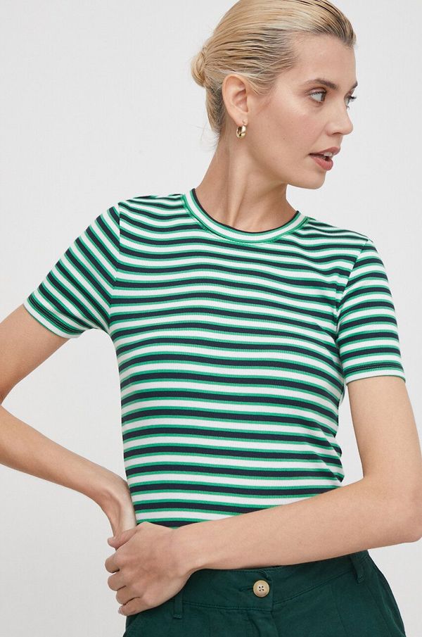 Pepe Jeans Majica kratkih rukava Pepe Jeans za žene, boja: zelena