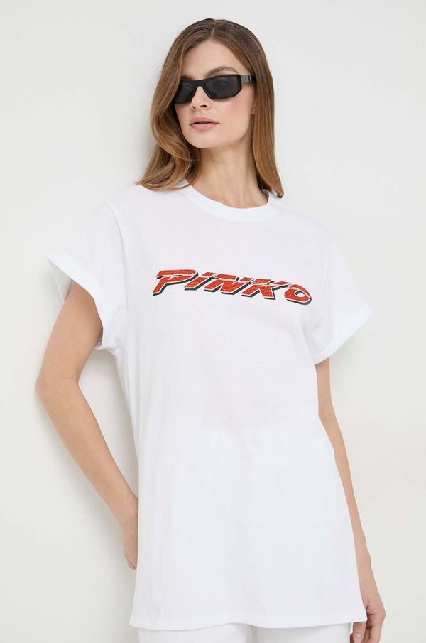 Pinko Majica kratkih rukava Pinko za žene, boja: bijela