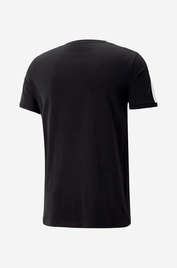 Puma Majica kratkih rukava Puma T7 za muškarce, boja: crna, s aplikacijom, 538204.01-black